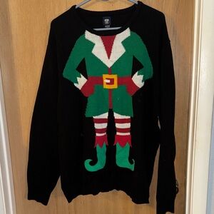 Route 66 Unisex Santa’s Elf Ugly Christmas Sweater Size 2XL